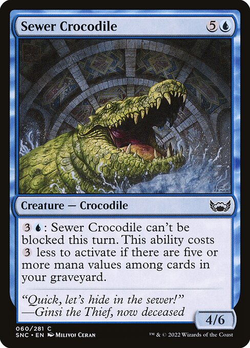 Sewer Crocodile - Nonfoil
