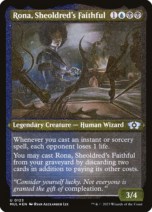 Rona, Sheoldred's Faithful - Etched