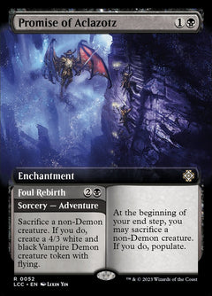 Promise of Aclazotz // Foul Rebirth (Extended Art)