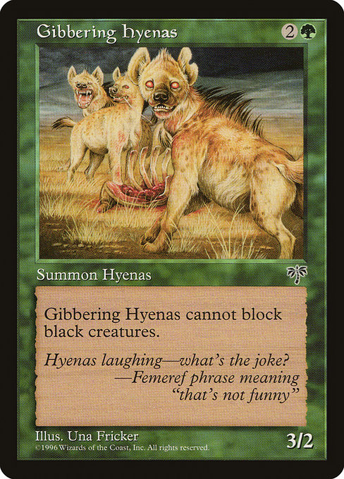 Gibbering Hyenas - Nonfoil