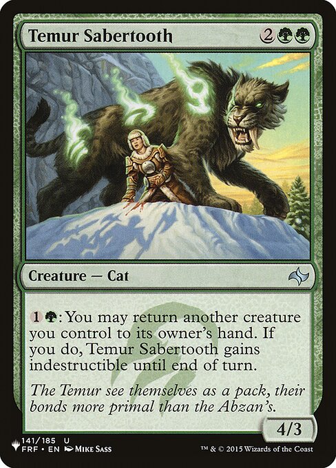 Temur Sabertooth - Nonfoil