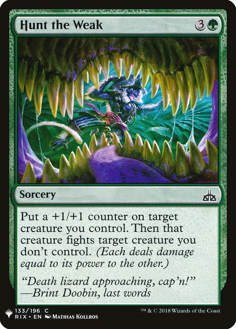 Hunt the Weak - Nonfoil