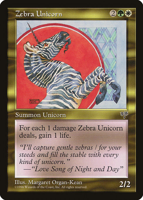 Zebra Unicorn - Nonfoil