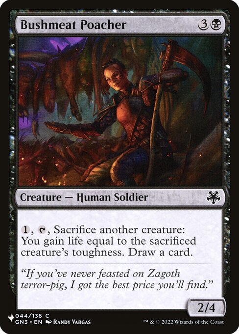Bushmeat Poacher - Nonfoil
