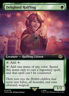 Delighted Halfling (Extended Art)