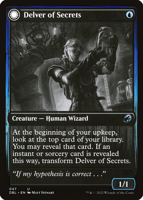 Delver of Secrets // Insectile Aberration - Nonfoil