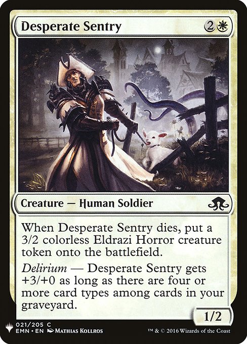 Desperate Sentry - Nonfoil