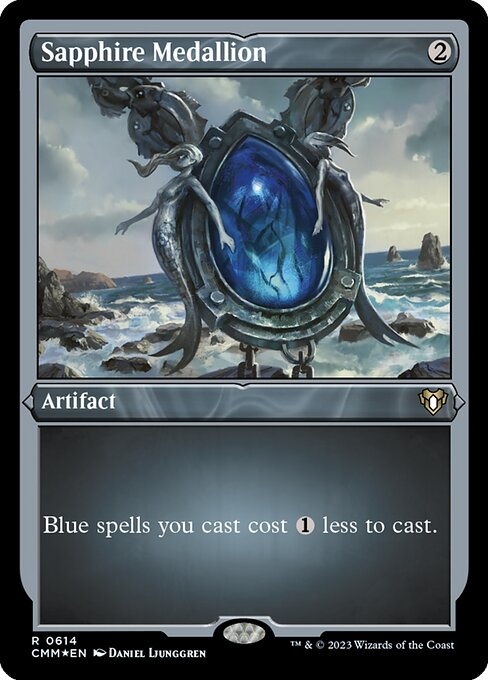 Sapphire Medallion - Etched
