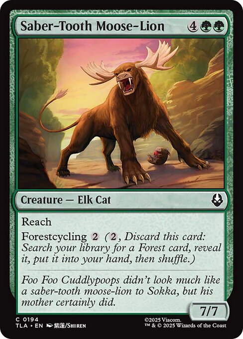 Saber-Tooth Moose-Lion - Nonfoil