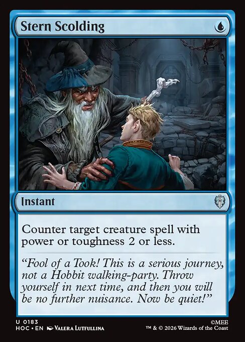 Stern Scolding