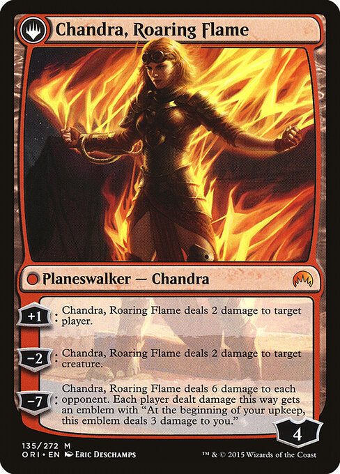 Chandra, Roaring Flame (back)