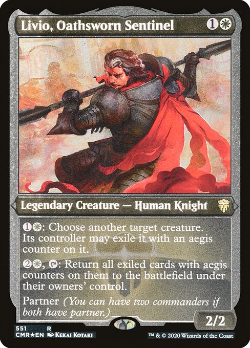Livio, Oathsworn Sentinel - Etched