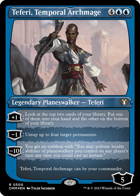 Teferi, Temporal Archmage - Etched
