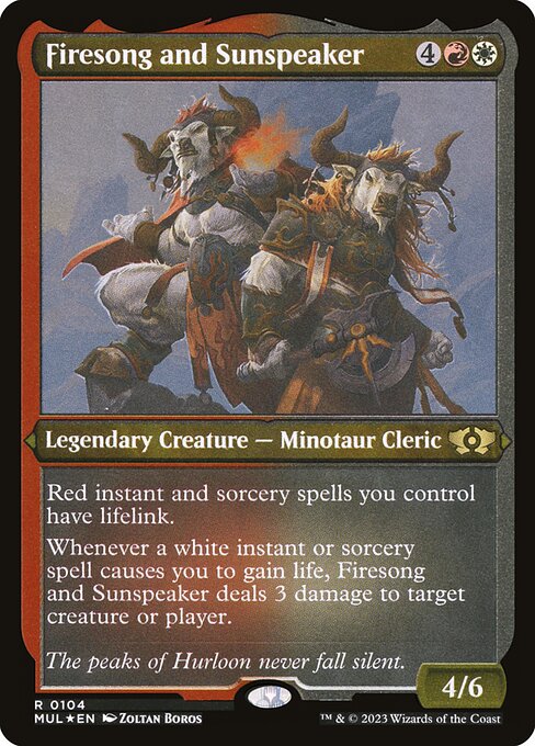 Firesong and Sunspeaker - Etched