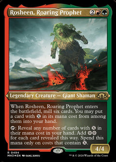 Rosheen, Roaring Prophet (Etched Foil)