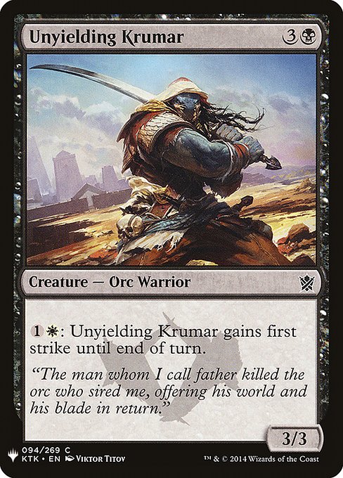 Unyielding Krumar - Nonfoil