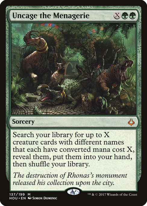 Uncage the Menagerie - Nonfoil
