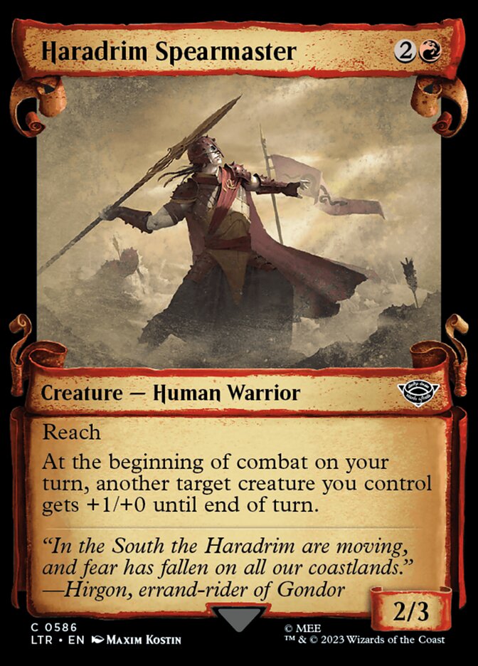 Haradrim Spearmaster (Showcase) from MTG Lord of the Rings
