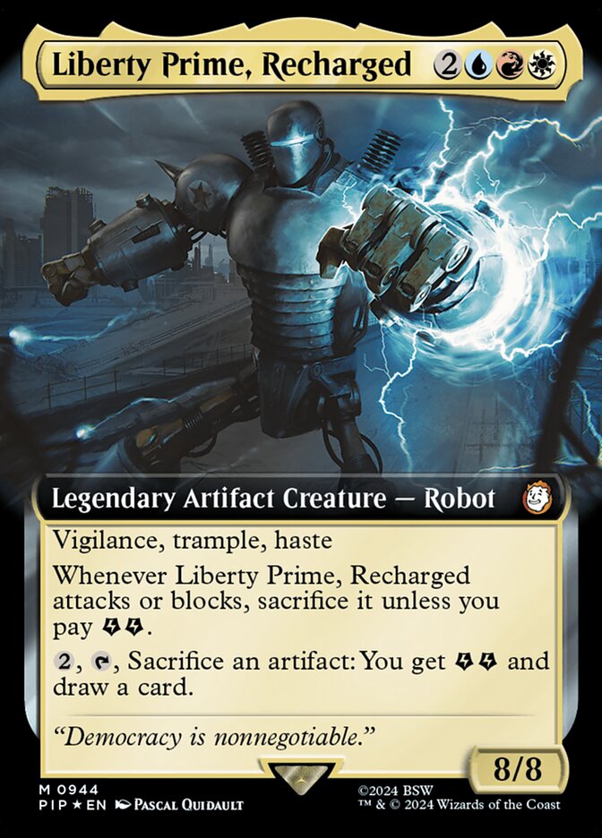 Liberty Prime, Recharged (Extended Art - Surge Foil)
