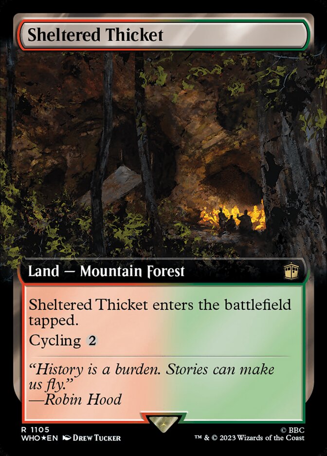 Sheltered Thicket (Extended Art - Surge Foil)