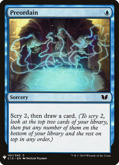 Preordain (C15-101)