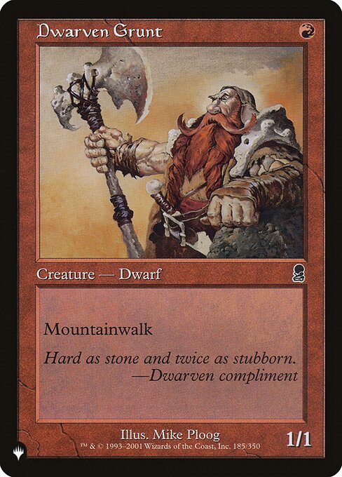 Dwarven Grunt - Nonfoil