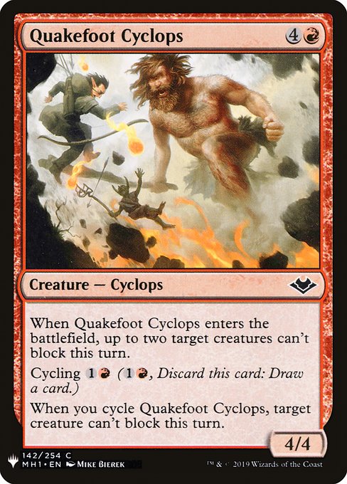 Quakefoot Cyclops - Nonfoil