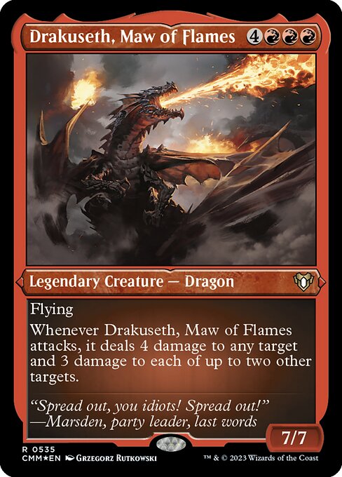 Drakuseth, Maw of Flames - Etched