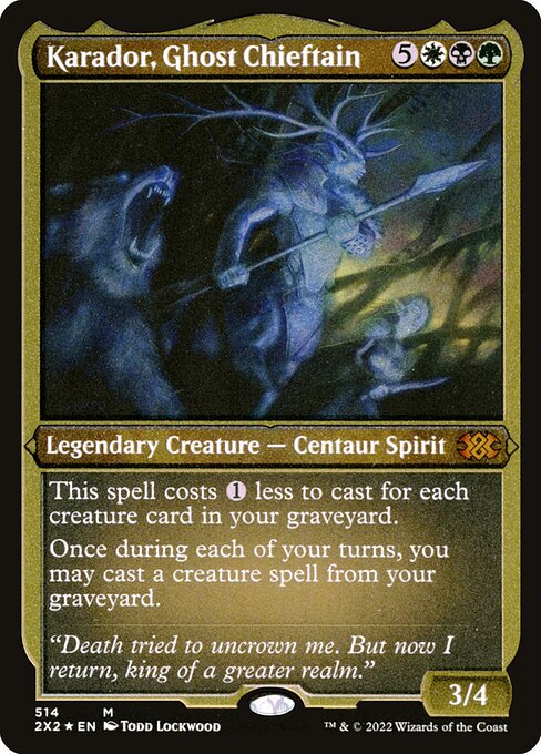 Karador, Ghost Chieftain - Etched