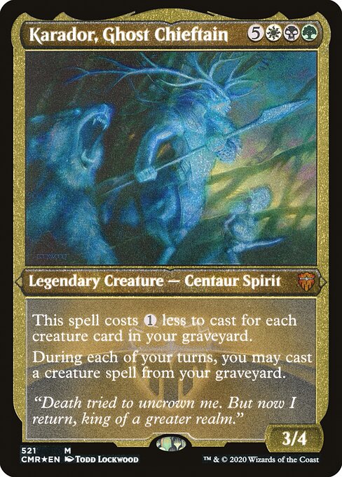 Karador, Ghost Chieftain - Etched
