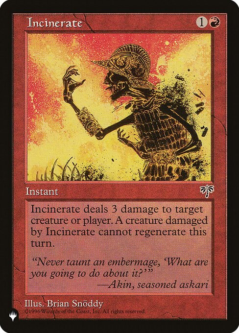 Incinerate - Nonfoil