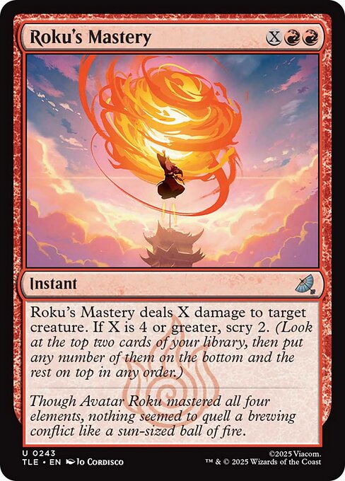 Roku's Mastery - Nonfoil
