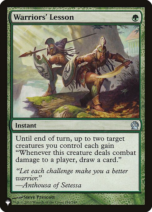 Warriors' Lesson - Nonfoil