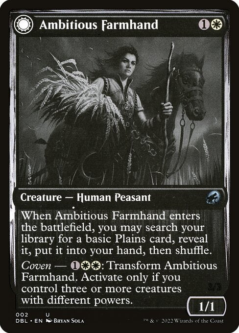 Ambitious Farmhand // Seasoned Cathar - Nonfoil