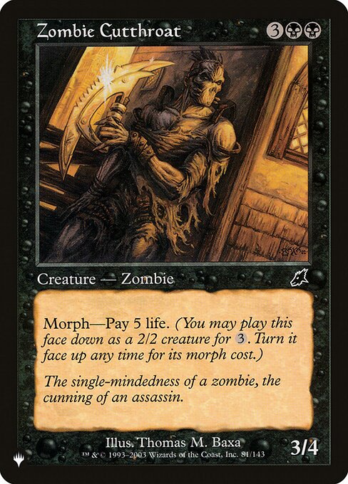 Zombie Cutthroat - Nonfoil