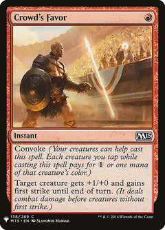 Crowd's Favor (M15-138)