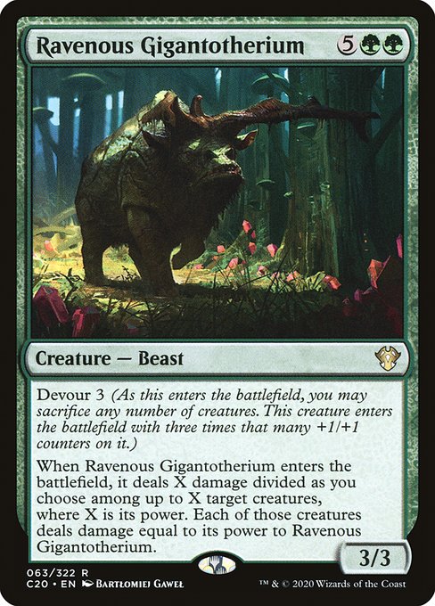 Ravenous Gigantotherium - Nonfoil