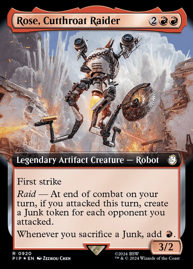 Rose, Cutthroat Raider (Extended Art - Surge Foil)