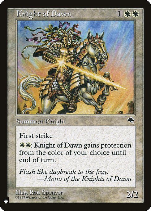 Knight of Dawn - Nonfoil