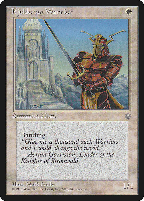 Kjeldoran Warrior - Nonfoil