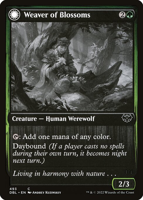 Weaver of Blossoms // Blossom-Clad Werewolf - Nonfoil