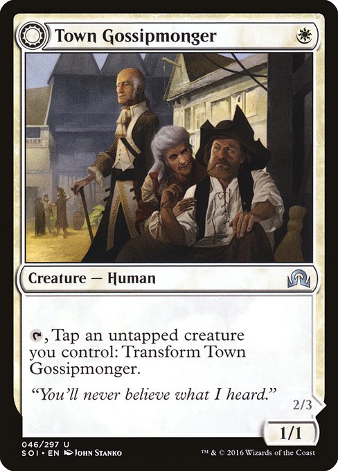 Town Gossipmonger // Incited Rabble - Nonfoil