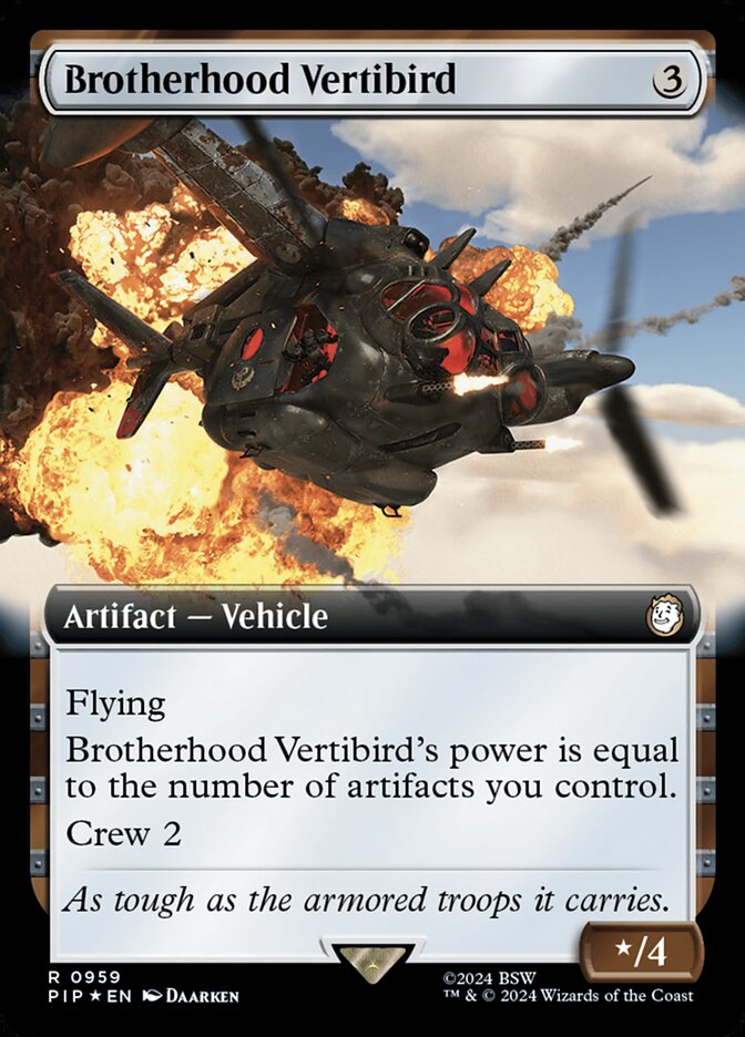 Brotherhood Vertibird (Extended Art - Surge Foil)