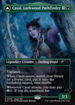 Casal, Lurkwood Pathfinder // Casal, Pathbreaker Owlbear  (Borderless)