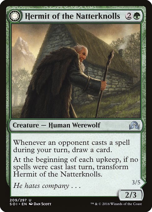 Hermit of the Natterknolls // Lone Wolf of the Natterknolls - Nonfoil