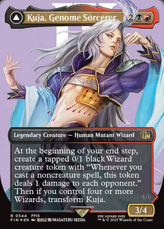 Kuja, Genome Sorcerer // Trance Kuja, Fate Defied (Borderless - Surge Foil)