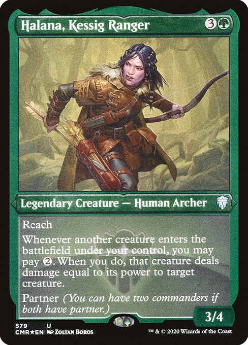 Halana, Kessig Ranger - Etched