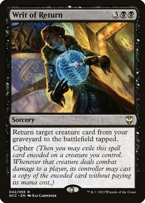 Writ of Return - Nonfoil