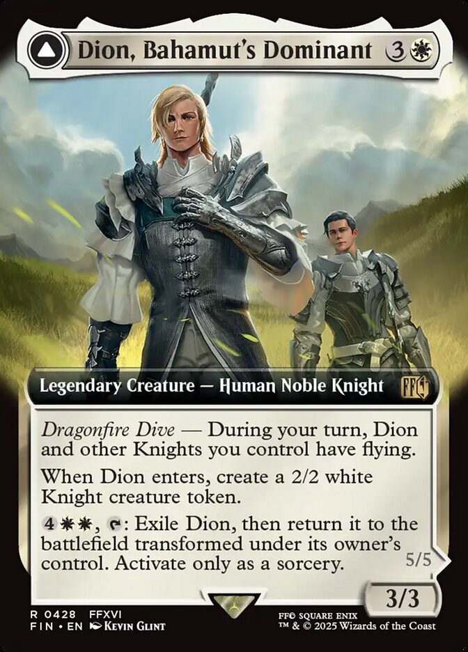 Dion, Bahamut's Dominant // Bahamut, Warden of Light (Extended Art)