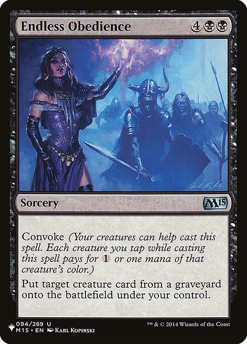 Endless Obedience - Nonfoil
